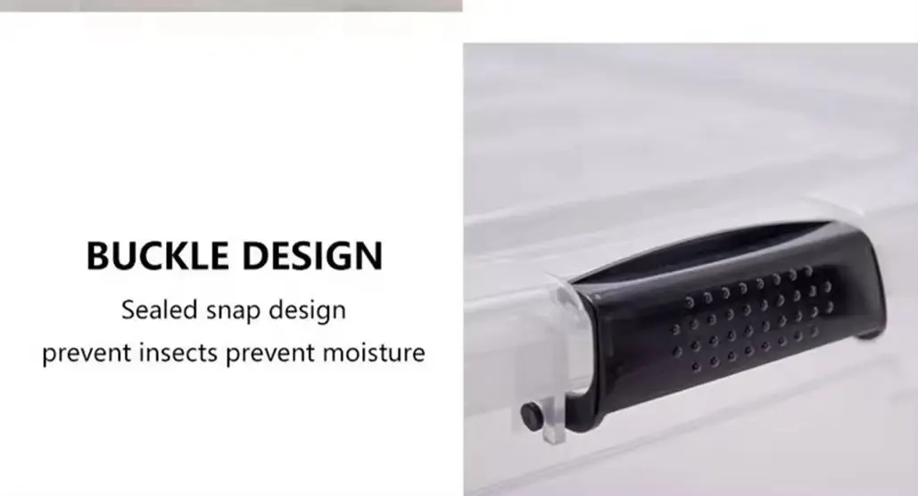 PP material D series transparent plastic storage box 02 PP thepa D letoto la lihlooho tse pepeneneng polokelo polasetiki lebokose 02